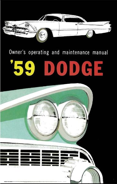 1959 Dodge All Models Owner's Manual
