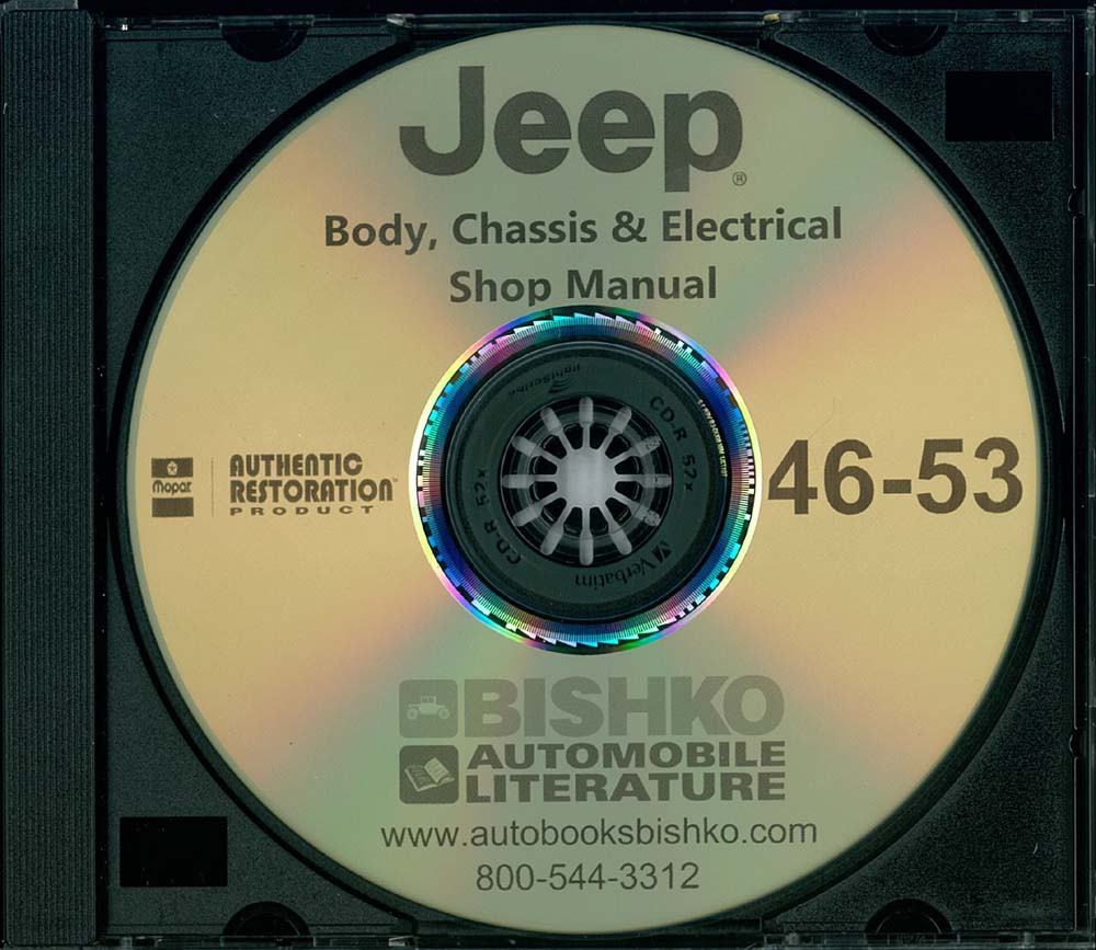 1946-53 JEEP (Pickup, Sedan Delivery, Station Wagon) Body, Chassis & Electrical Service Manual