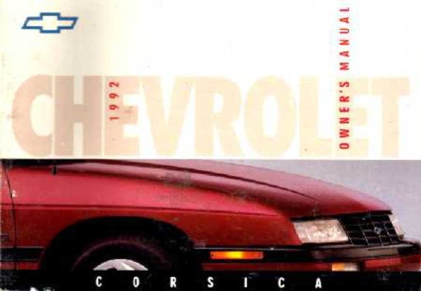 1992 Chevrolet Corsica Owner's Manual