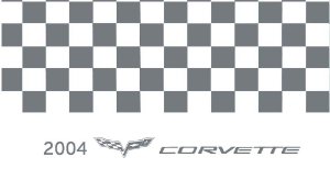 2004 Chevrolet Corvette Owner's Manual