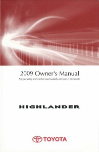 2009 Toyota Highlander Owner's Manual