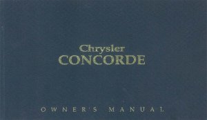 1993 Chrysler Concorde Owner's Manual