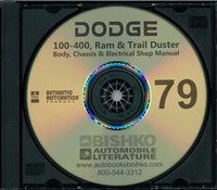 1979 DODGE LIGHT DUTY TRUCK & PLYMOUTH TRAIL DUSTER Body, Chassis & Electrical Service Manual sample image