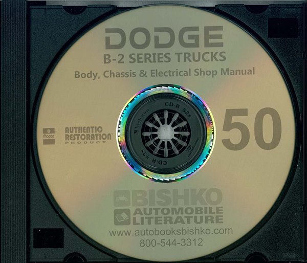 1950 Dodge B-2 Series Truck Factory Shop Service Manual