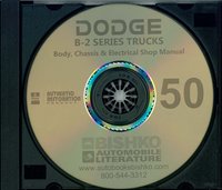1950 DODGE B-2 SERIES TRUCK Body, Chassis & Electrical Service Manual