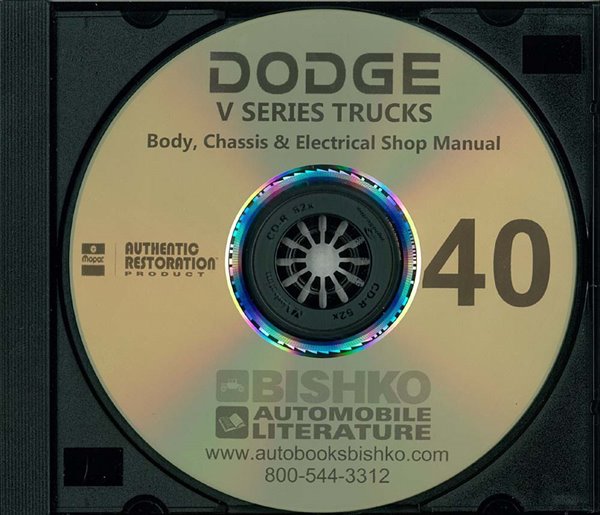 1940 Dodge Truck All Models Factory Shop Service Manual
