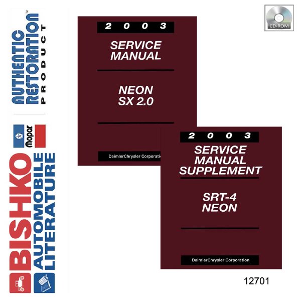 2003 Dodge Neon Factory Shop Service Manual