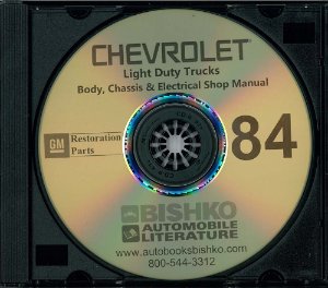 1984 Chevrolet C10, C20, C30, K10, K20, K30 Light Duty, G