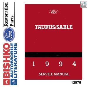 1994 Ford Taurus, Sable Factory Shop Service Manual
