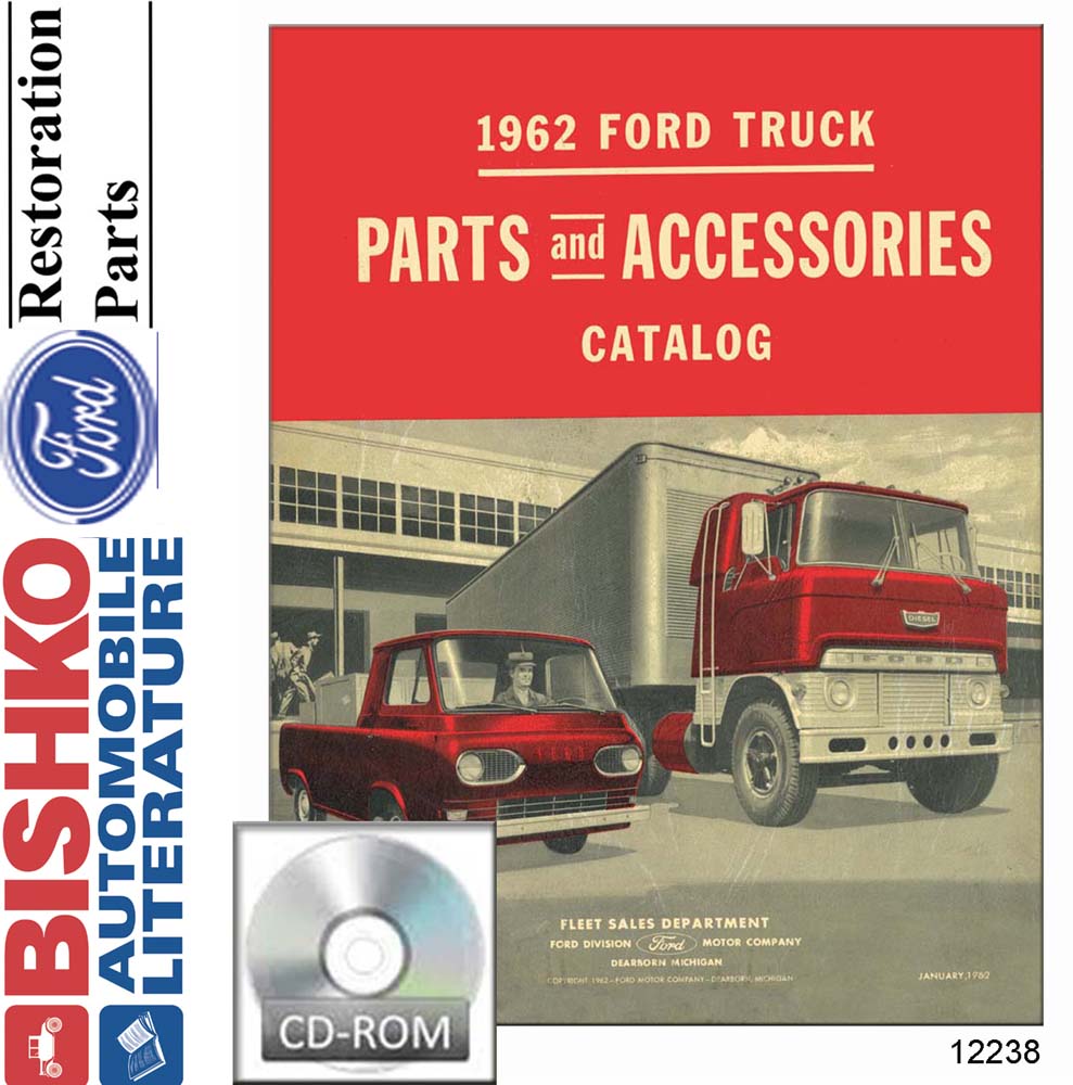 1962 FORD TRUCK Body & Chassis, Text & Illustration Parts Book