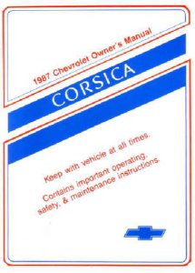 1987 Chevrolet Corsica Owner's Manual