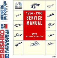 1954-60 JEEP TRUCK & UTILITY VEHICLE Body, Chassis & Electrical Service Manual sample image