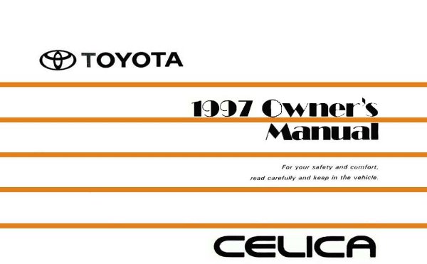 1997 Toyota Celica Owner's Manual