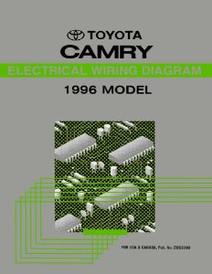1996 Toyota Camry Wiring Diagrams Manual