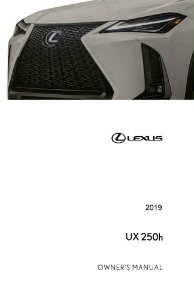 2019 Lexus UX 250h Owner's Manual