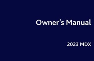 2023 Acura MDX Owner's Manual