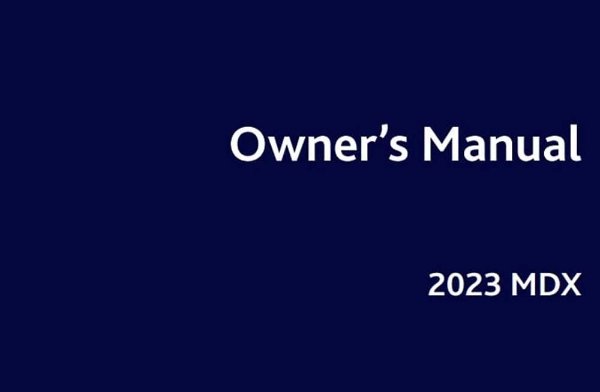2023 Acura MDX Owner's Manual