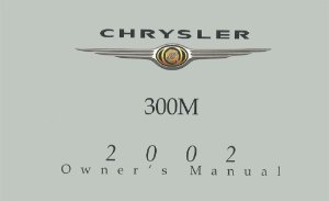 2002 Chrysler 300M Owner's Manual