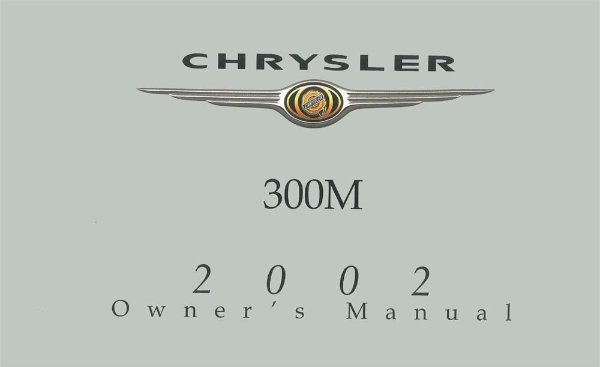 2002 Chrysler 300M Owner's Manual