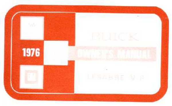 1976 Buick Lesabre V-6 Owner's Manual