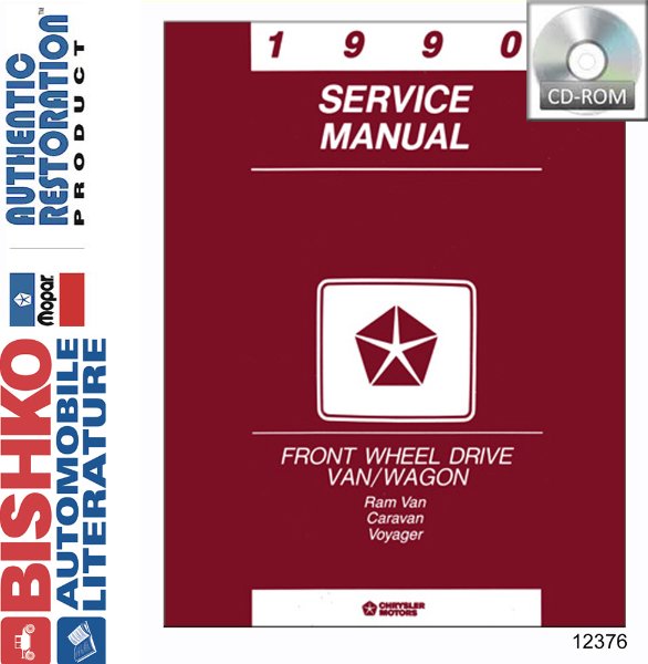 1990 Chrysler Town & Country, Caravan, Voyager Factory Shop Service Manual