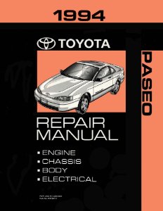 1994 Toyota Paseo Shop Service Repair Manual