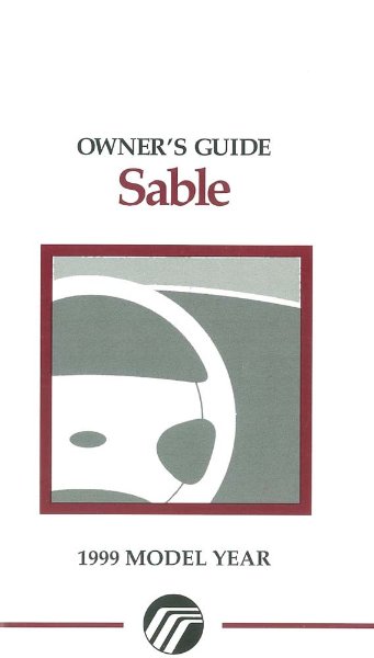 1999 Mercury Sable Owner's Manual