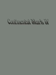 1974 Lincoln Mark IV Owner's Manual