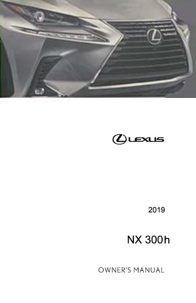 2019 Lexus NX 300H Owner's Manual