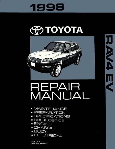 1998 Toyota Rav4 EV Shop Service Repair Manual