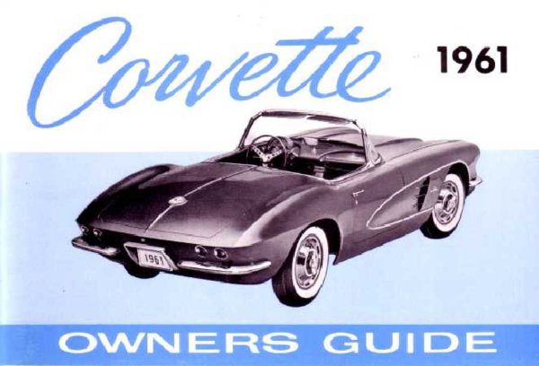 1961 Chevrolet Corvette Owner's Manual