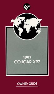1997 Mercury Cougar XR7 Owner's Manual