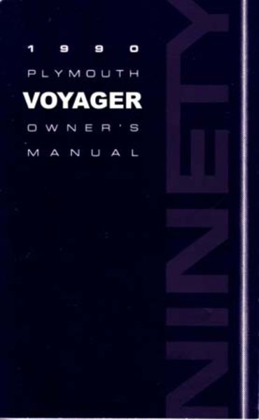 1990 Plymouth Voyager Owner's Manual
