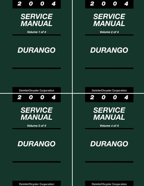 2004 Dodge Truck Durango Factory Shop Service Manual