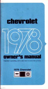 1978 Chevrolet Impala Owner's Manual