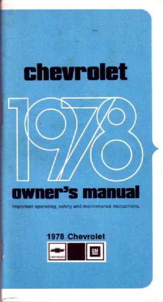 1978 Chevrolet Impala Owner's Manual