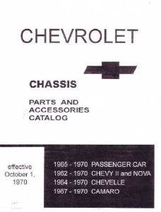 1964 1968 1969 1970 Chevrolet Nova Camaro Et Part Numbers Catalog Interchange