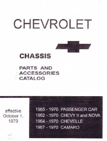 1964 1968 1969 1970 Chevrolet Nova Camaro Et Part Numbers Catalog Interchange