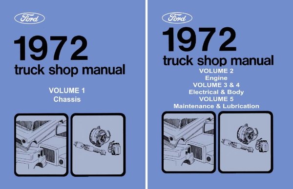 1972 Ford Truck F-100, F-250, F-350 Factory Shop Service Manual