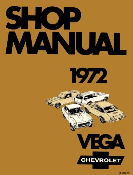 1972 Chevrolet Vega Factory Shop Service Manual