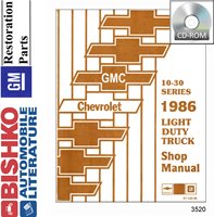 1986 CHEVROLET & GMC Light Duty Truck Body, Chassis & Electrical Service Manual sample image