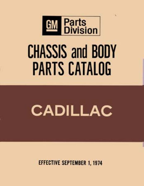 1970–1975 Cadillac All Models Parts Book