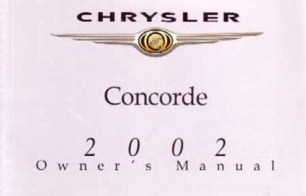 2002 Chrysler Concorde Owner's Manual