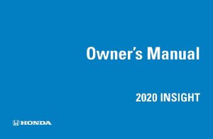 2020 Honda Insight Owner's Manual