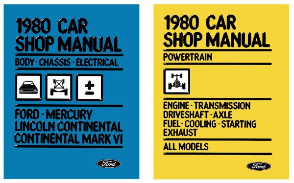 1980 Ford LTD, Marquis, Mark VI Factory Shop Service Manual