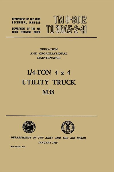 1950–1952 Jeep Military Jeeps Factory Shop Service Manual