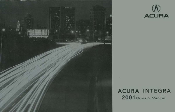 2001 Acura Integra Owner's Manual