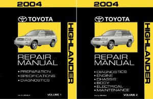2004 Toyota Highlander Factory Shop Service Manual