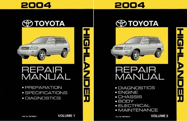 2004 Toyota Highlander Factory Shop Service Manual