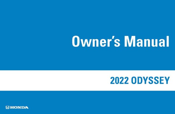 2022 Honda Odyssey Owner's Manual